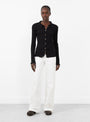 Iso Knit Shirt Black from Baserange at Couverture & The Garbstore, Front 