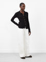 Iso Knit Shirt Black from Baserange at Couverture & The Garbstore Model Side
