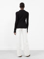 Iso Knit Shirt Black from Baserange at Couverture & The Garbstore Model back