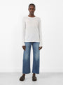 Long Sleeve Tee Undyed from Baserange at Couverture & The Garbstore 
Model front 