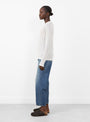 Long Sleeve Tee Undyed from Baserange at Couverture & The Garbstore 
Model side