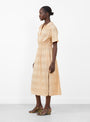 Urwin Dress Khaki from Rachel Comey at Couverture & The Garbstore 
Model side 