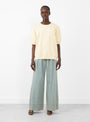 Football Sweatshirt Meringue from Rachel Comey at Couverture & The Garbstore 
Model Front 