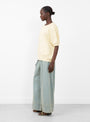 Football Sweatshirt Meringue from Rachel Comey at Couverture & The Garbstore 
Model side 