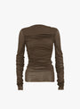 Gaia Long Sleeve Top Maroon Khaki from Soeur at Couverture & The Garbstore Ghost 