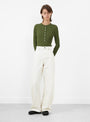 Gaspard Jeans Ecru from Soeur at Couverture & The Garbstore Model front 