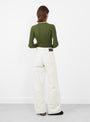 Gaspard Jeans Ecru from Soeur at Couverture & The Garbstore back model