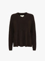 Merino and Cashmere Peplum Top Brown from Cordera at Couverture & The Garbstore 
Ghost 