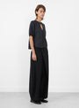 Cut Out Knit Top Anthracite from Cordera at Couverture & The Garbstore 
Model side 