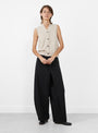 Flecked Cotton Vest Natural from Cordera at Couverture & The Garbstore
Model front 