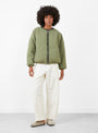 Janice Jacket Army from Bellerose at Couverture & The Garbstore
Model front green 