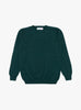 Seamless Lambswool Crew Petrol from TDR at Couverture & The Garbstore front 