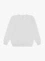 Seamless Lambswool Crew Platinum from TDR at Couverture & The Garbstore 
front 