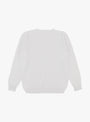Seamless Lambswool Crew Platinum from TDR at Couverture & The Garbstore 
back