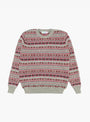 Fairisle Crew Grey from TDR at Couverture & The Garbstore 
front 