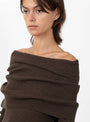 Kiru Knit Jumper from Christian Wijnants in Brown at Couverture & The Garbstore
Model detail 