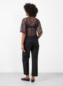 Lace Blouse in Navy from TOGA PULLA at Couverture & The Garbstore Model back