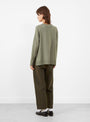 Relaxed Pocket Sweater from 7115 by Szeki at Couverture & The Garbstore 
Model Back