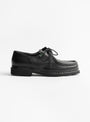 Michael Shoe Black Deer Leather from Paraboot at Couverture & The Garbstore side
