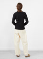 Kind Cashmere Round Neck Jumper Black from Gudrun & Gudrun at Couverture & The Garbstore
Model back 