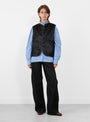 Hair On Leather Hide Vest Black from Couverture and the Garbstore
model front