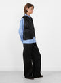 Hair On Leather Hide Vest Black from Couverture and the Garbstore
model side