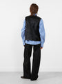 Hair On Leather Hide Vest Black from Couverture and the Garbstore
model back