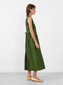 Silk Dupion Long Erika Dress Bottle from Cawley at Couverture & The Garbstore
model side 