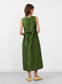 Silk Dupion Long Erika Dress Bottle from Cawley at Couverture & The Garbstore
model back
