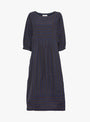 Betsy Dress Navy Stripe from Sideline at Couverture & The Garbstore
Front 