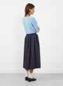 Sky Skirt Navy Stripe from Sideline at Couverture & The Garbstore 
Model back