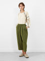Billy Trousers Olive from Sideline at Couverture & The Garbstore
model front 