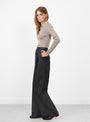 Favourite Trousers Black Solaro Herringbone by mfpen at Couverture & The Garbstore Model Side