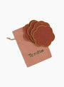 Scalloped Coasters Set Ochre from Tomete at Couverture & The Garbstore
bag 
