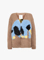 Elephant Cheetah Cardigan Brown from Wild Animals at Couverture & The Garbstore
front 