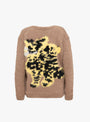 Elephant Cheetah Cardigan Brown from Wild Animals at Couverture & The Garbstore
back