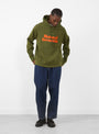 The Favourite Hoodie in Green from TDR at Couverture & The Garbstore Model Front 