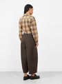 Deadbeat Trouser Brown from YMC at Couverture & The Garbstore
model back