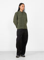 Kengo Shirt Olive by YMC at Couverture & The Garbstore Model front 