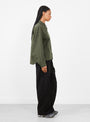 Kengo Shirt Olive by YMC at Couverture & The Garbstore Model side 
