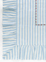 The Candy Stripe Embroidered Tablecloth from Projektityyny at Couverture & The Garbstore
detail 