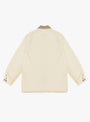 Vintage Silk Hemp Coverall Jacket Beige from A.PRESSE at Couverture & The Garbstore back 