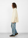 Vintage Silk Hemp Coverall Jacket Beige from A.PRESSE at Couverture & The Garbstore
model side