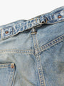 No.37 Washed Wide Denim Pants Indigo from A.PRESSE at Couverture & The Garbstore detailing 