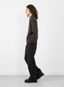 Classic Trousers Dark Grey Wool by mfpen at Couverture & The Garbstore
model side 