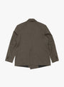 Double Breasted Blazer Taupe Wool by mfpen at Couverture & The Garbstore Back