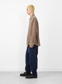 The Gambler Shirt in Dark Taupe Fuzz from mfpen at Couverture & The Garbstore model side 
