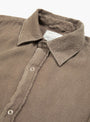 The Gambler Shirt in Dark Taupe Fuzz from mfpen at Couverture & The Garbstore
collar