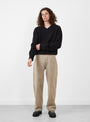 Straight Cut Jeans Brushed Mudstone