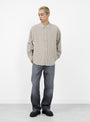 Straight Cut Jeans Washed Slate from mfpen at Couverture & The Garbstore 
model front 